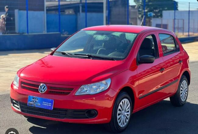 VW/GOL 1.0, 2011/2012, Vermelha, Flex