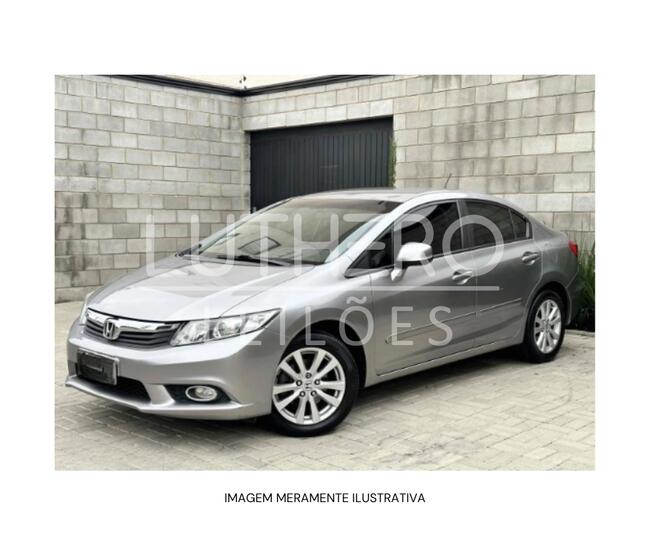 HONDA/CIVIC LXS 2013/2014, ALCOOL/GASOLINA, CINZA