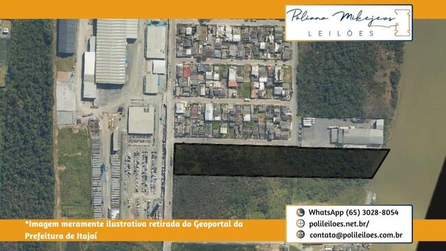 Terreno, esquina, 14.814,6350m², em Murta, Itajaí/SC