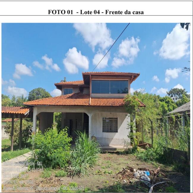 Área De Terreno | 2.500 M² | C/ Edificação De 1 Casa De 2 Pav. C/ Área Construída 678,76 M² | Bandeirinhas | Betim, localizado em Betim - MG