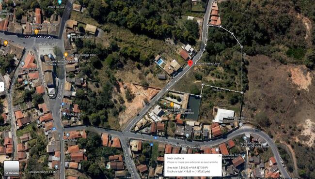 GLEBA DE TERRAS | ÁREA DE APROX 7847,50M² | SANTA LUZIA /MG - Possibilidade de parcelamento