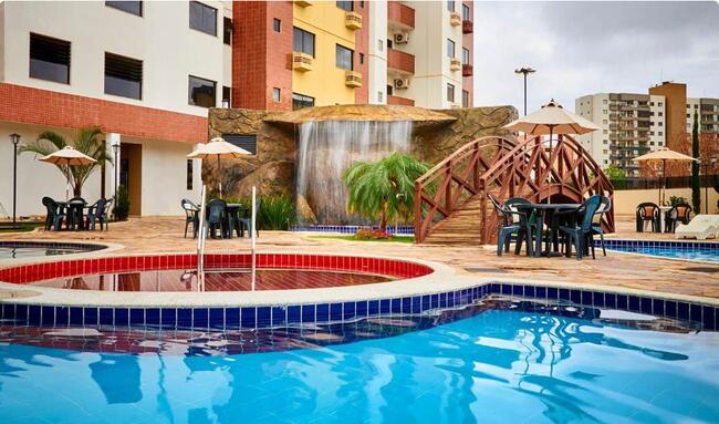 03 APARTAMENTOS |COND. GOLDEN DOLPHIN | ÁREA DE LAZER I PISCINAS ÁGUA TERMAIS I CALDAS NOVAS/GO