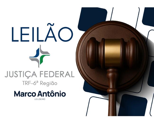 LEILÃO DA JUSTIÇA FEDERAL | TRF6 | IMÓVEIS | VEÍCULOS | 16-09-26