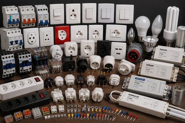 LOTE DE MATERIAIS ELÉTRICOS | CORONEL FABRICIANO/MG