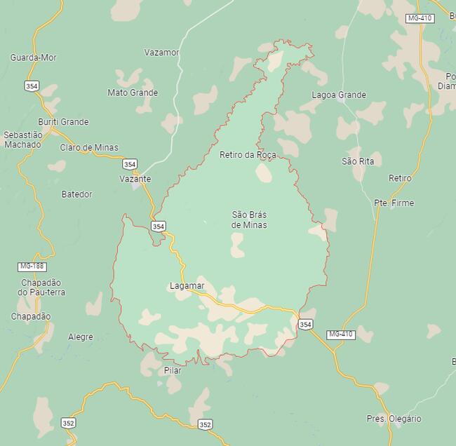 SORTE DE TERRAS | FAZENDA CARNEIRO |  ÁREA TOTAL DE  HA 80.62.23 | LAGAMAR/MG