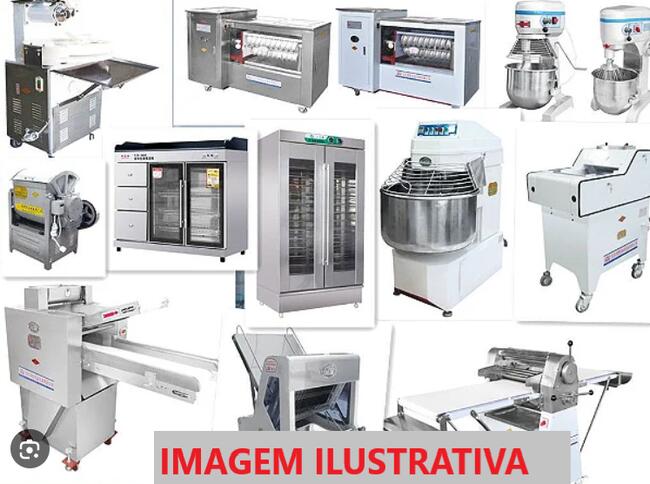 LOTE COM DIVERSOS MAQUINÁRIOS INDUSTRIAIS PARA PADARIA