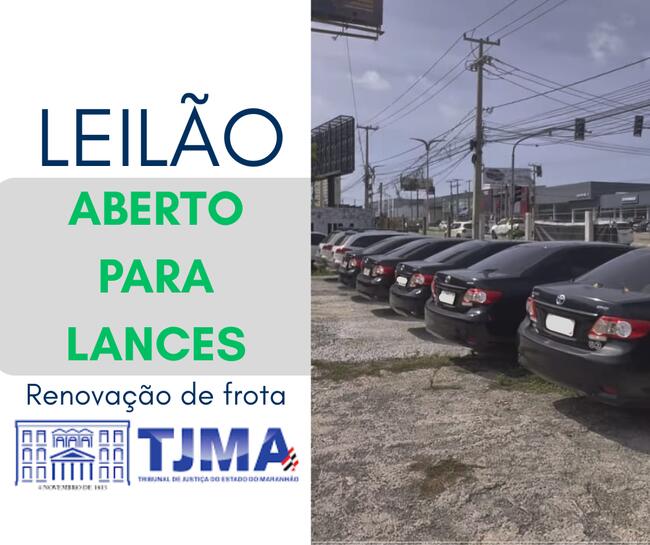 GRANDE LEILÃO DE VEÍCULOS | RENOVAÇÃO DA FROTA DO TJMA | DIVERSOS TOYOTA COROLLA XEI 2.0 E PALIO WEEKEND ADVENTURE LOCKER 1.8