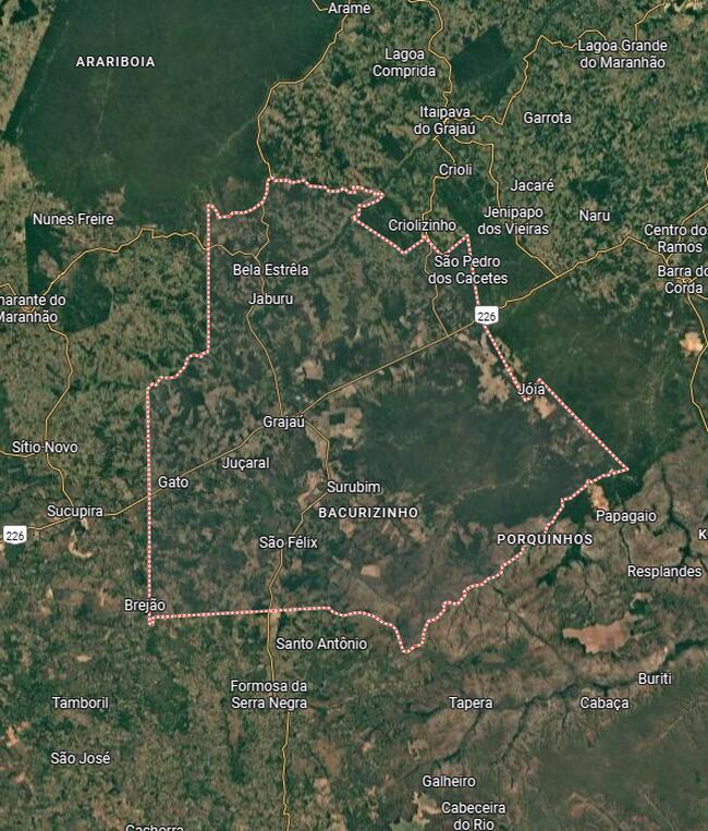 GLEBA DE TERRAS | ÁREA DE APROX. 507 HECTARES | GRAJAÚ/MA