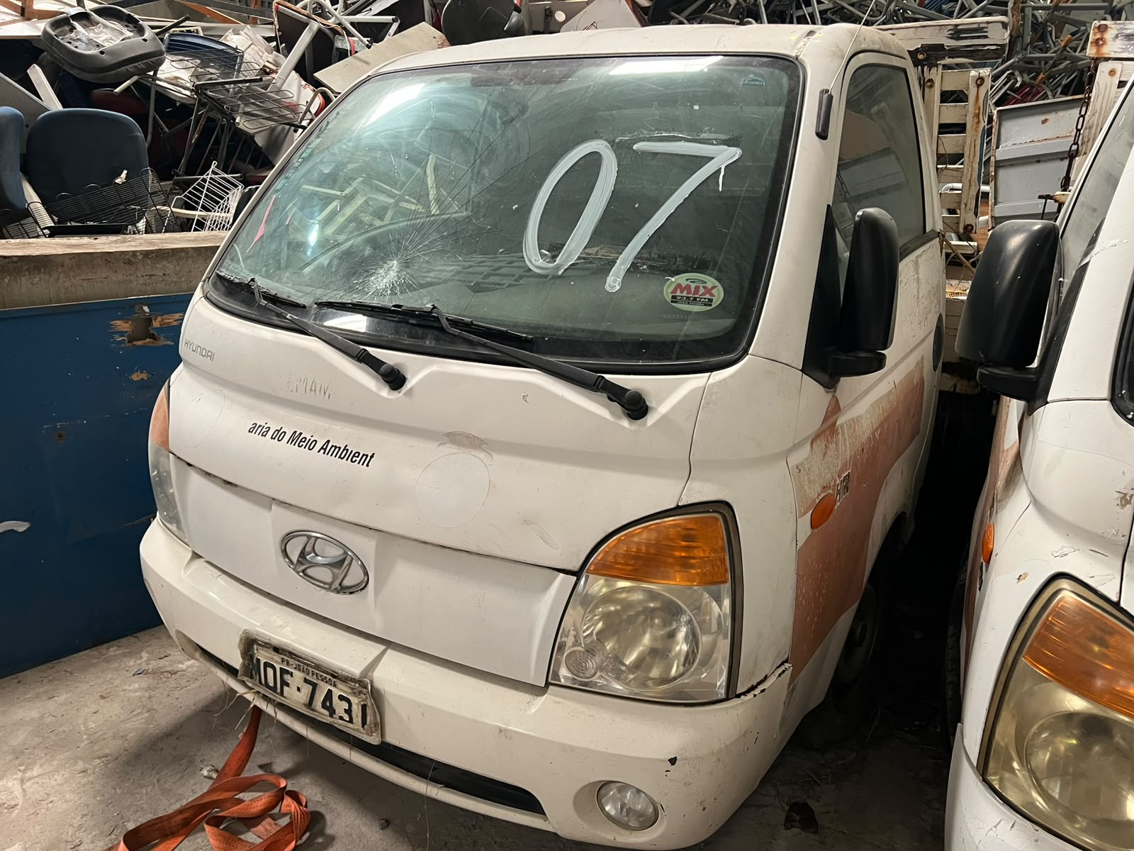 HYUNDAI/HR HDB - PLACA: MOF-7431 - ANO/MODELO: 2010/2011 - CHASSI: 95PZBN7HPBB029269 - RENAVAM: 271252090 - COMBUSTÍVEL: DIESEL - COR: BRANCA