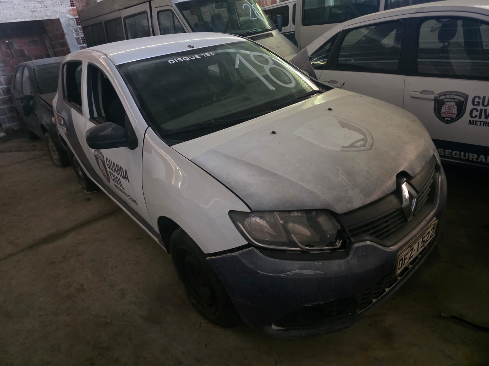 RENAULT/SANDERO AUTH 10 - PLACA: OFZ-1522 - ANO/MODELO: 2018/2018 - CHASSI: 93Y5RF84JJ279981 - RENAVAM: 1149749145 - COMBUSTÍVEL: ALCOOL/GASOLINA - COR: BRANCA