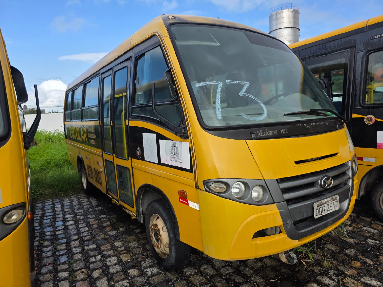 MARCOPOLO/VOLARE V8L - PLACA: OGG-2917 - ANO/MODELO: 2013/2014 - CHASSI: 93PB54M10EC048812 - RENAVAM: 595241948 - COMBUSTÍVEL: DIESEL - COR: AMARELA