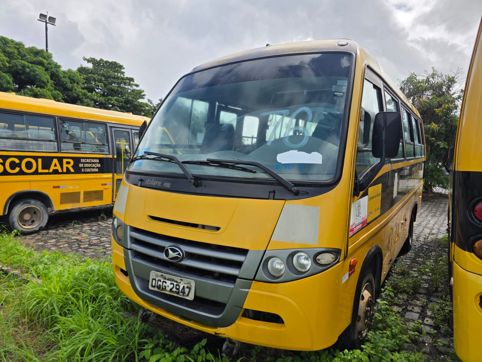 MARCOPOLO/VOLARE V8L - PLACA: OGG-2947 - ANO/MODELO: 2013/2014 - CHASSI: 93PB54M10EC048800 - RENAVAM: 595243002 - COMBUSTÍVEL: DIESEL - COR: AMARELA
