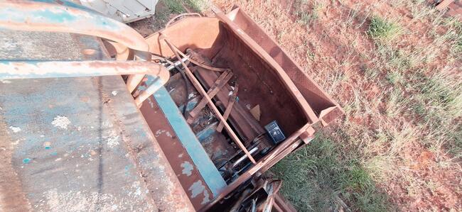 CAÇAMBA COMPACTADORA DE LIXO, AZUL