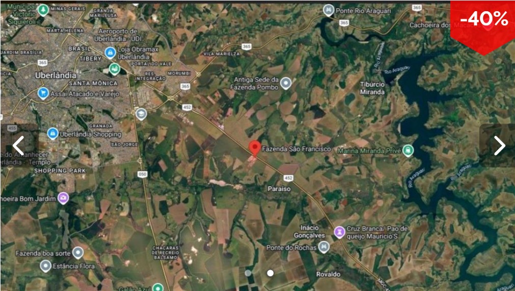 Imagem do imóvel Gleba De Terras - Fazenda São Francisco - Uberlândia - Mg - 34 Hectares
