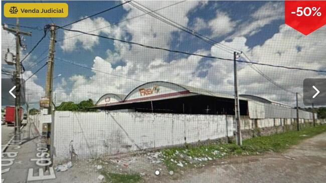 Imóvel comercial, com área construída de 5.136,62m², edificado em terreno próprio com área de 21.750,00m², situado na Avenida Jornalista Edson Régis nº 733, Ibura, Recife/PE