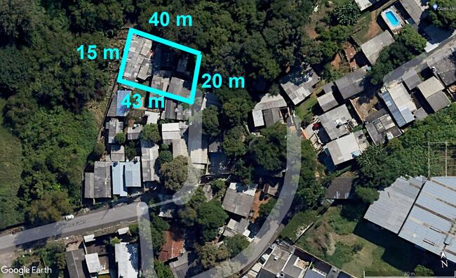 LEILÃO JUDICIAL DE UM TERRENO C/ÁREA TOTAL DE 612,75M² - NOVO HAMBURGO
