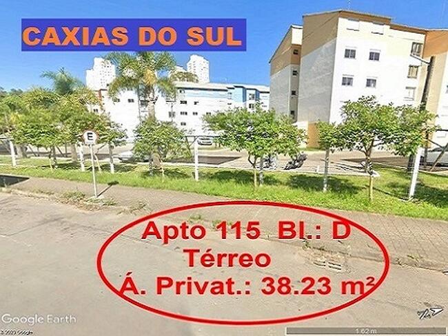 LEILÃO JUDICIAL DE UM APTO 115 BLOCO D C/ÁREA IDEAL DE 60,269M² NO RESIDENCIAL TERRA NOSSA - CAXIAS DO SUL/RS