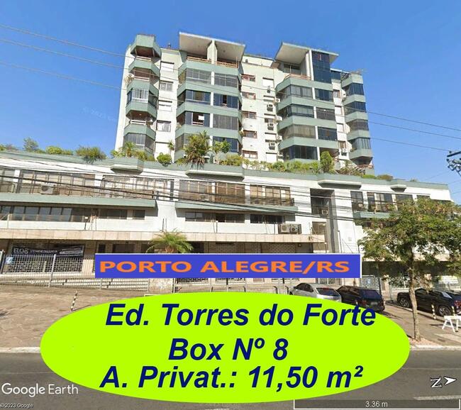LEILÃO JUDICIAL DE UM BOX N.º 8 C/ÁREA DE 14,44M² - PORTO ALEGRE/RS