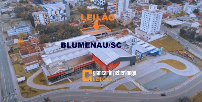 LEILÃO JUDICIAL DE TERRENO URBANO + ÁREA CONSTRUÍDA - EM BLUMENAU/SC