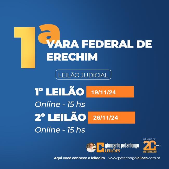 LEILÃO JUDICIAL DE 01 RENAULT I/KGOO EXPRESS 16 - EM CAXIAS DO SUL/RS