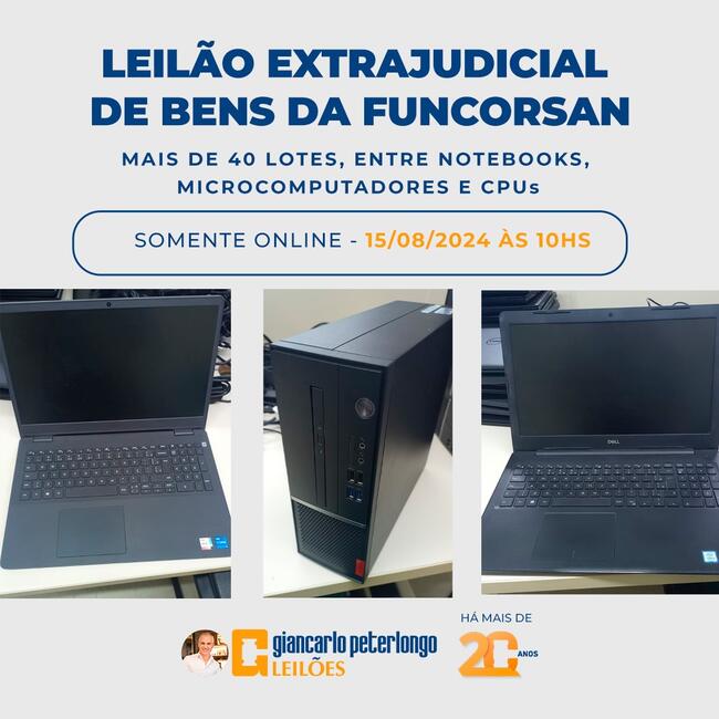 LEILÃO DE BENS DA FUNCORSAN