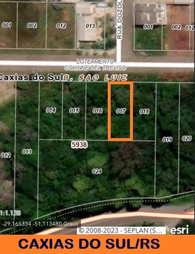 VENDA DIRETA EXTRAJUDICIAL DE TERRENO - EM CAXIAS DO SUL/RS