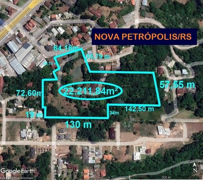 LEILÃO JUDICIAL DE UMA ÁREA DE APROXIMADAMENTE 22.211,84M² EM NOVA PETRÓPOLIS/RS