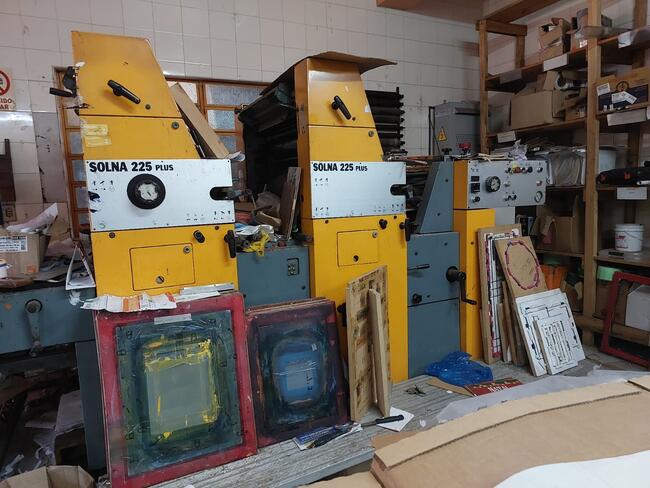 LEILÃO JUDICIAL DE TRÊS MAQUINAS DE SERIGRAFIA USADAS (SUCATA)