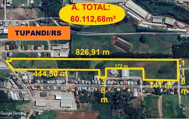 VENDA DIRETA JUDICIAL - TERRENO C/ 60.112,68 M² - EM TUPANDI/RS