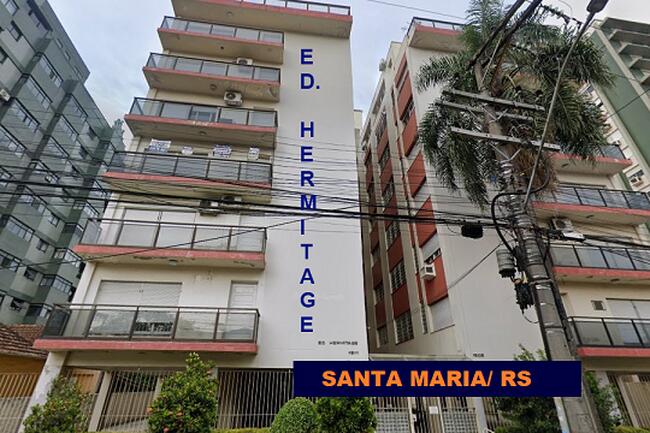 LEILAO JUDICIAL DE  APTO + BOXES – EDIFÍCIO HERMITAGE EM SANTA MARIA - MASSA FALIDA DE CONCEITUAL CONSTRUTORA LTDA
