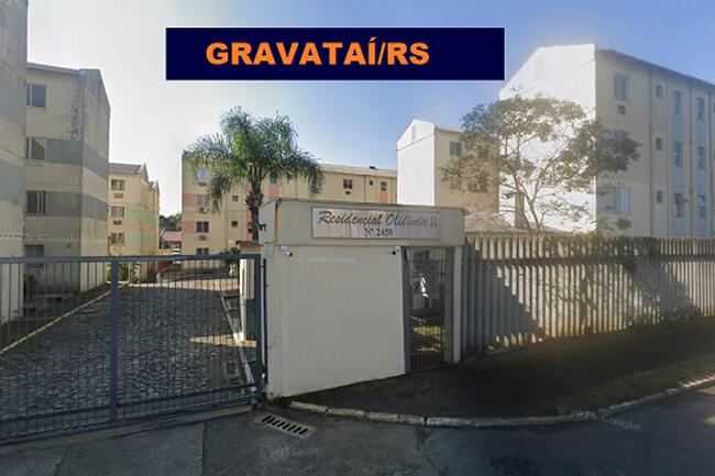 LEILÃO JUDICIAL DE APTO 104 – BLOCO 01 - CONDOMÍNIO RESIDENCIAL OLINDA II - EM GRAVATAÍ/RS