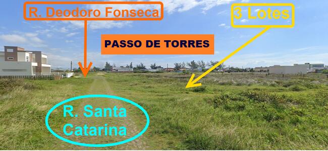 LEILÃO JUDICIAL DE 03 TERRENOS - PASSO DE TORES/SC