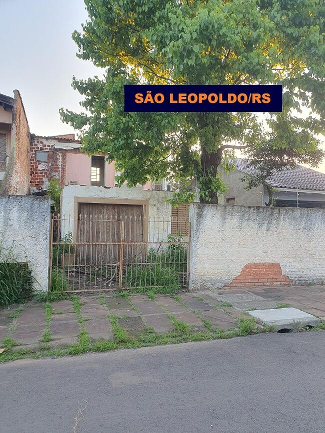 LEILÃO JUDICIAL DE  UM TERRENO C/ UMA CONSTRUÇÃO PARCIALMENTE DEMOLIDA EM SÃO LEOPOLDO/RS