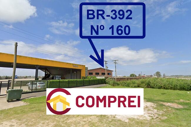 VENDA DIRETA DE  APROX. 2 HA DE ÁREA  NA  BR 392 - KM 19 - Nº  160 - EM PELOTAS/RS
