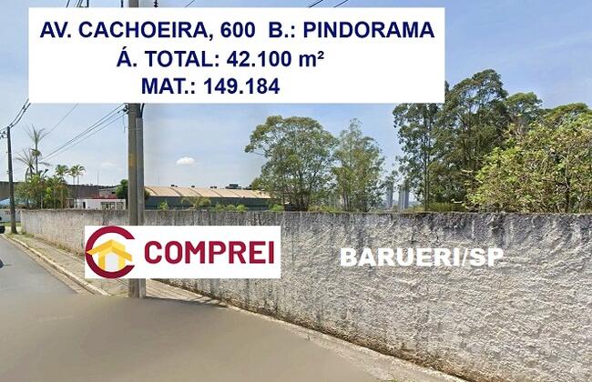 VENDA DIRETA DE IMÓVEL INDUSTRIAL C/ 42.100 M² -  BARUERI/SP