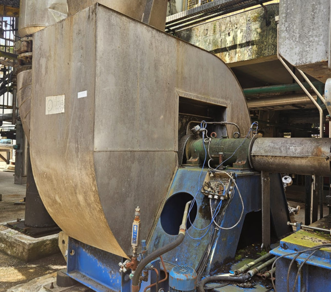 01 EXAUSTOR C/ MOTOR WEG 630CV, K-4101 C/ BASE DE VIGAS