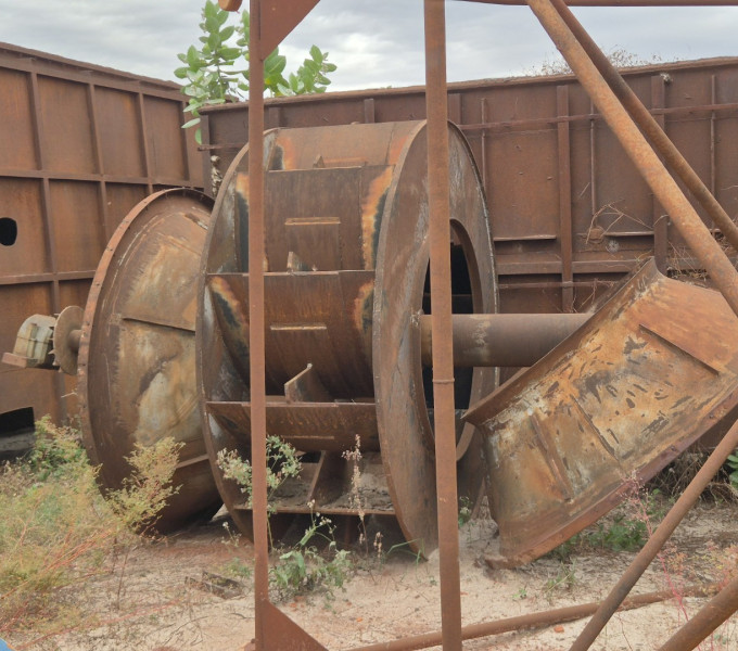 ROTOR DE CALDEIRA EM AC C/ EIXO E MANCAIS