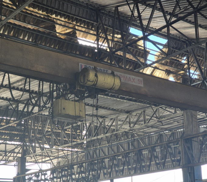 Ponte rolante demag, capacidade 5 ton