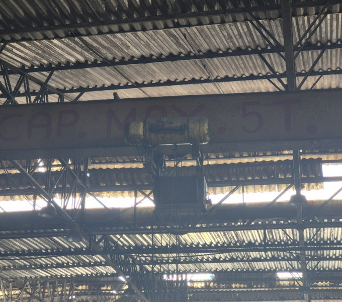 Ponte rolante demag, capacidade 5 ton