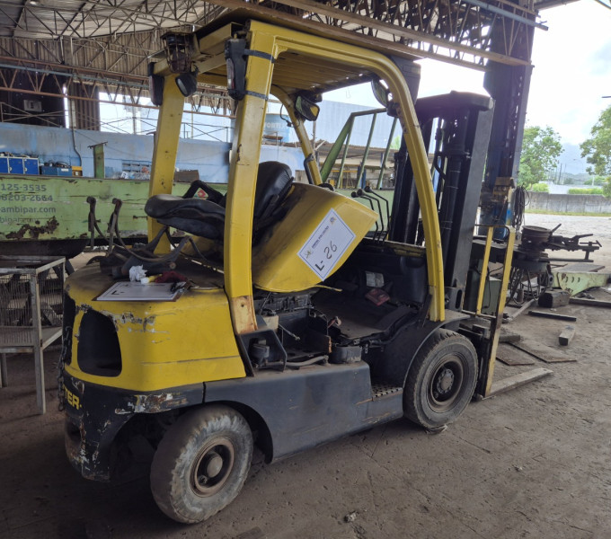 Empilhadeira hyster, 2 cilindros de gás