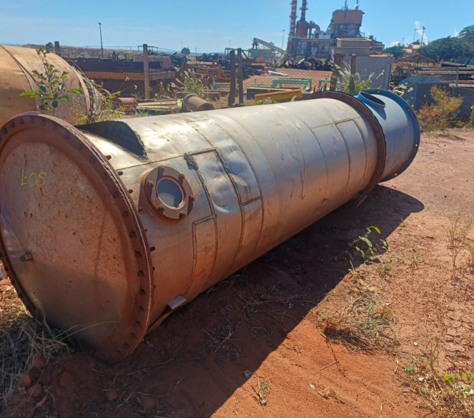 COLUNA EM AÇO CARBONO E INOX tubulação inox