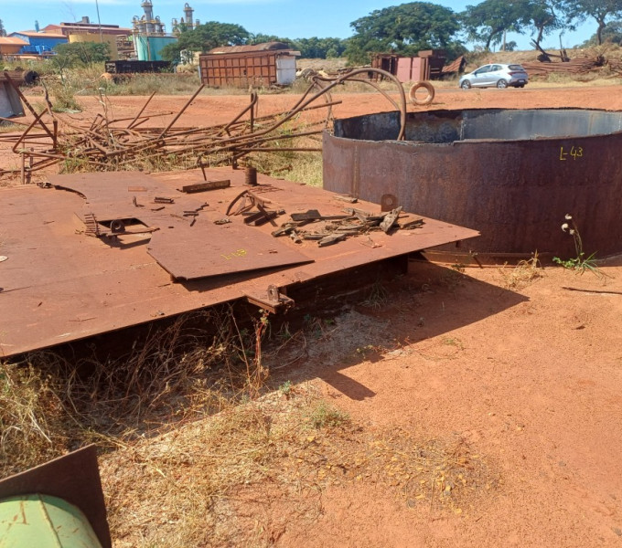 BASE DE VIGAS EM AC + CHAPA BALAO FESH SUCATA