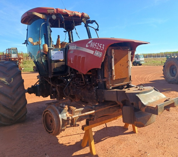 TRATOR DE PNEUS INCENDIADO CASE PUMA 230, ANO: 2019, FROTA: 805253