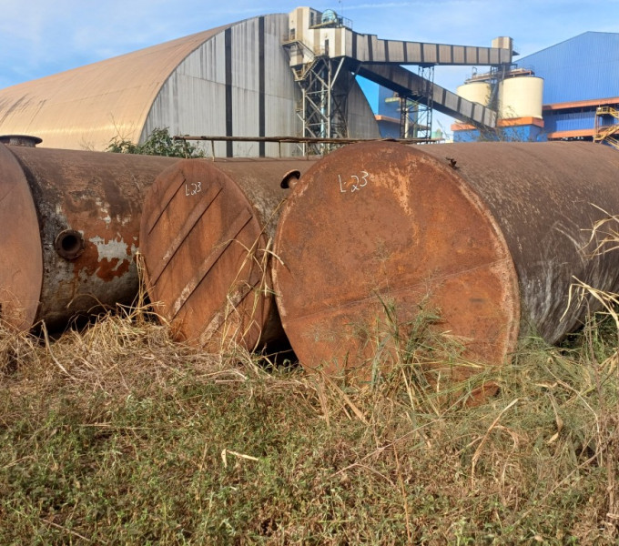 03 TANQUES HORIZONTAIS AC 12,57M³ + 3 chapas AC