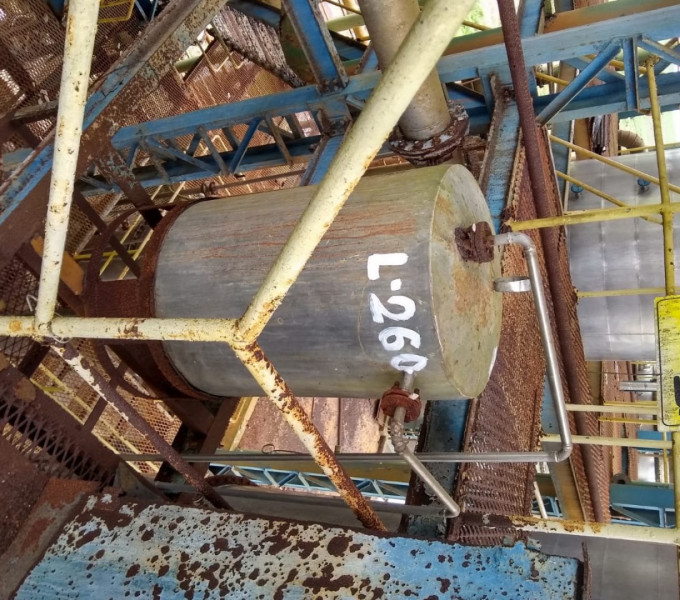 Tanque em inox de acido sulfúrico 200L