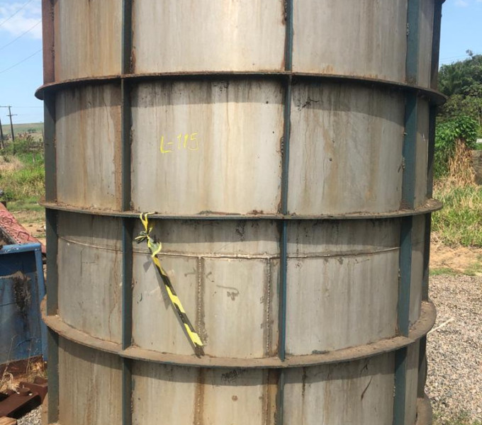 Tanque de água doce 5m³ aprox. Em aço inox