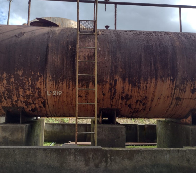 Tanque horizontal cap. 30m³ em A/C