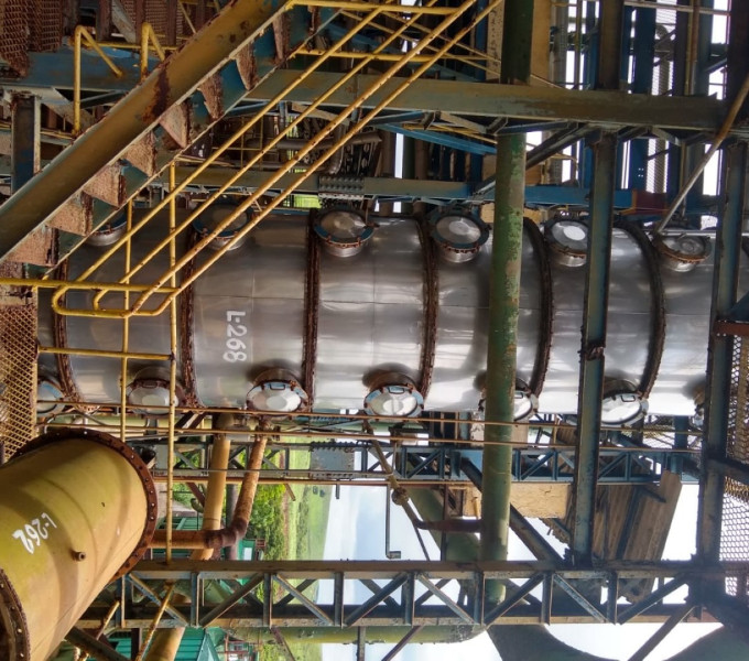 Coluna de destilação Codistil 40.000L de produção A e B