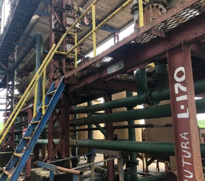 Prédio do tratamento d'agua estrutura em vigas 30m x 6m