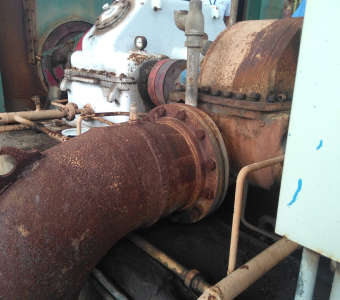 Sistema de navalha desfibradora completo c/ redutor e turbina